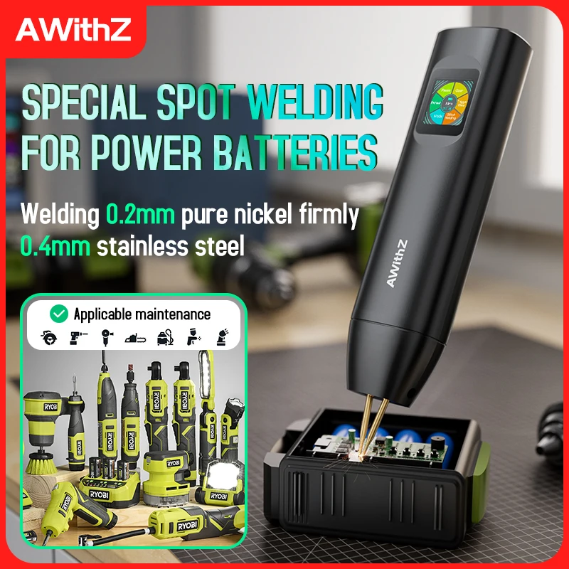 AWITHZ Portable Spot Welder DIY Handheld Welding Machine H5, 90 Gears Adjustable Spot Welding for 18650 Lithium Battery