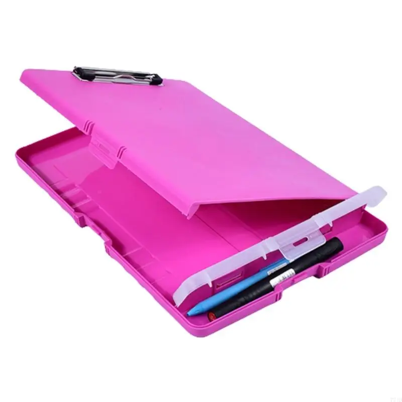 77JD Portable File Case with Clipboard and Pen Box