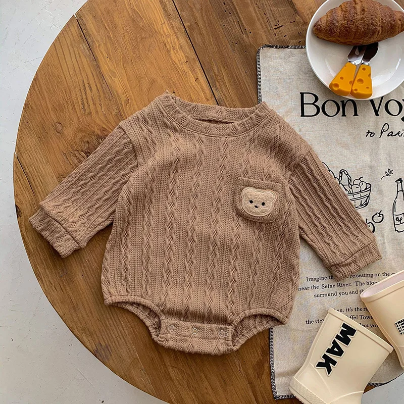 Autumn Baby Bodysuit Long Sleeve One Piece for Boys and Girls