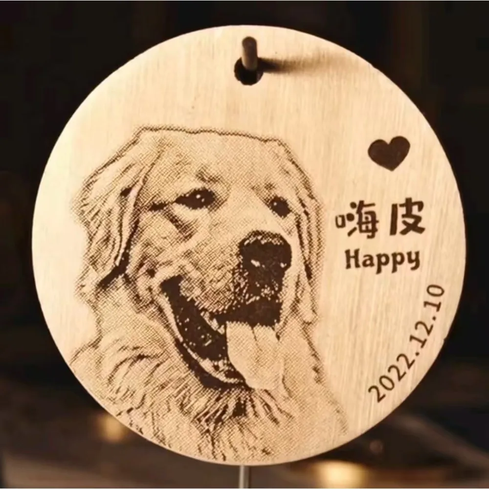 맞춤형 반려동물 인식표, 개인 맞춤형 강아지 고양이 이름표, 사진이 새겨진 황동 반려동물 인식표, 얕은 또는 깊은 각인, 2/2.5/3/3.5cm
