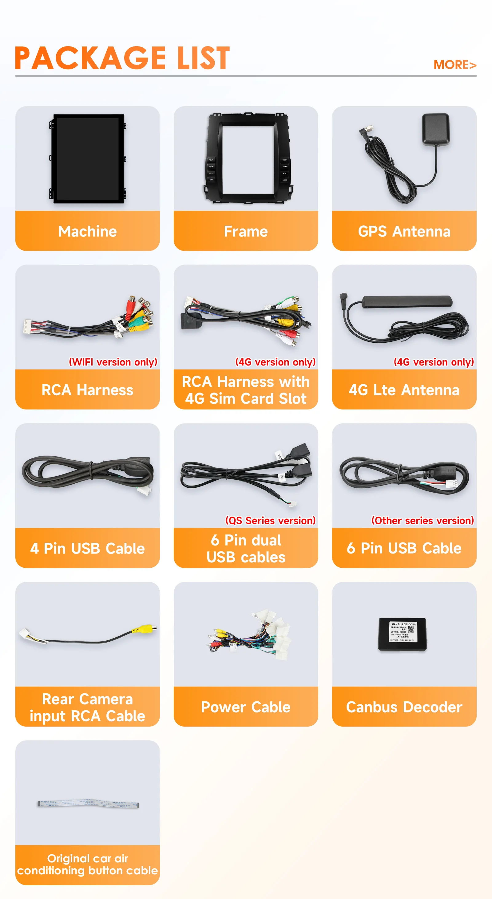 Radio de Coche con Carplay Inalámbrico Android 14 para Toyota Land Cruiser Prado120/ Lexus GX470 2002-2009, Reproductor Multimedia Android Auto OBD 6