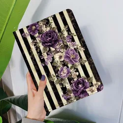 Golden Crown Peony Bloom Tablet Case - Elegant Floral Design for Honor Tab 6 2020 (169PBA9302PBTSS)