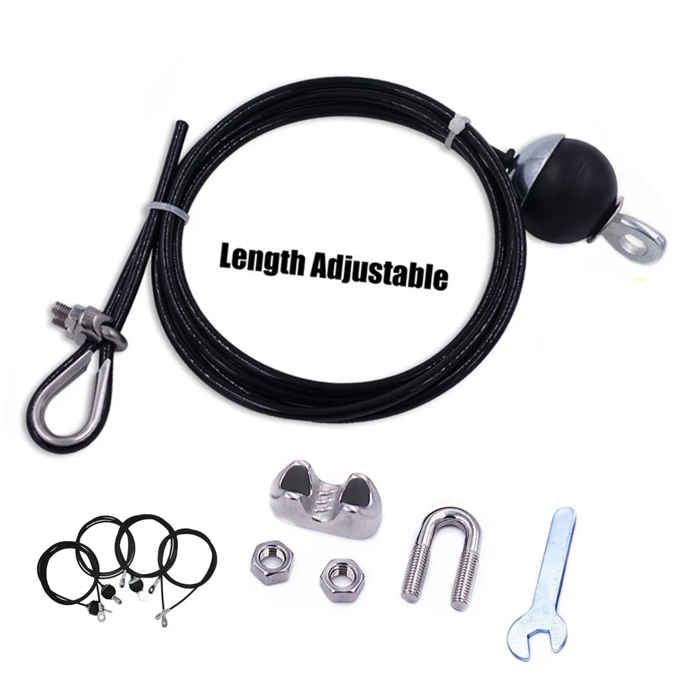 Gym Accessories Fitness Cable Pulley Fitness Pulley Cable Fitness Pulley 1.4M-5M Gym Cable Wire Rope Heavy Duty Steel Home Gym Cable