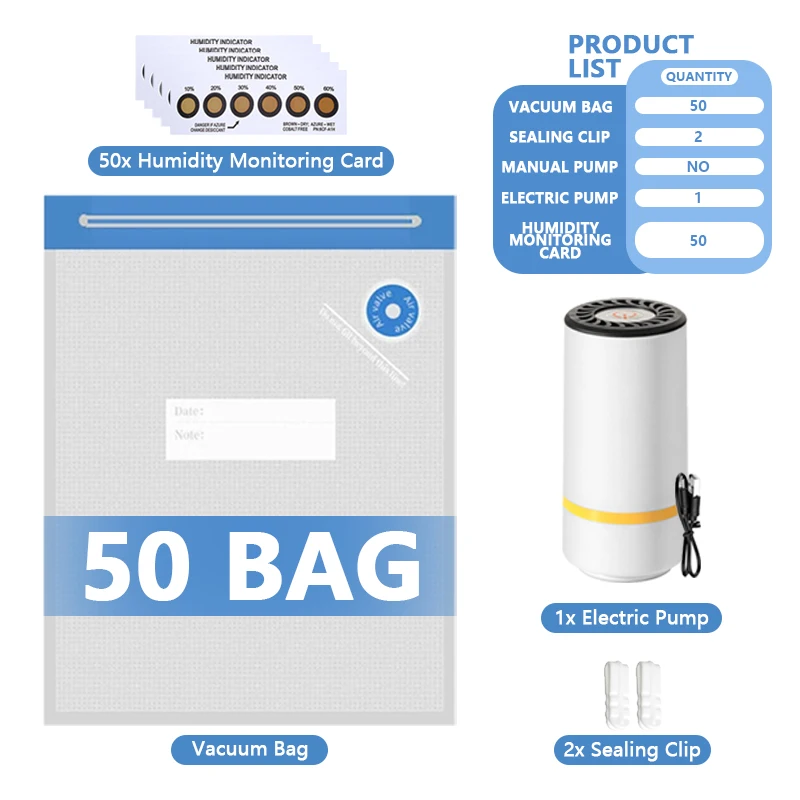 Filament Vacuum Storage Bags with Hand/Electric Pump, 3D Printer Accessories thumbnail 1