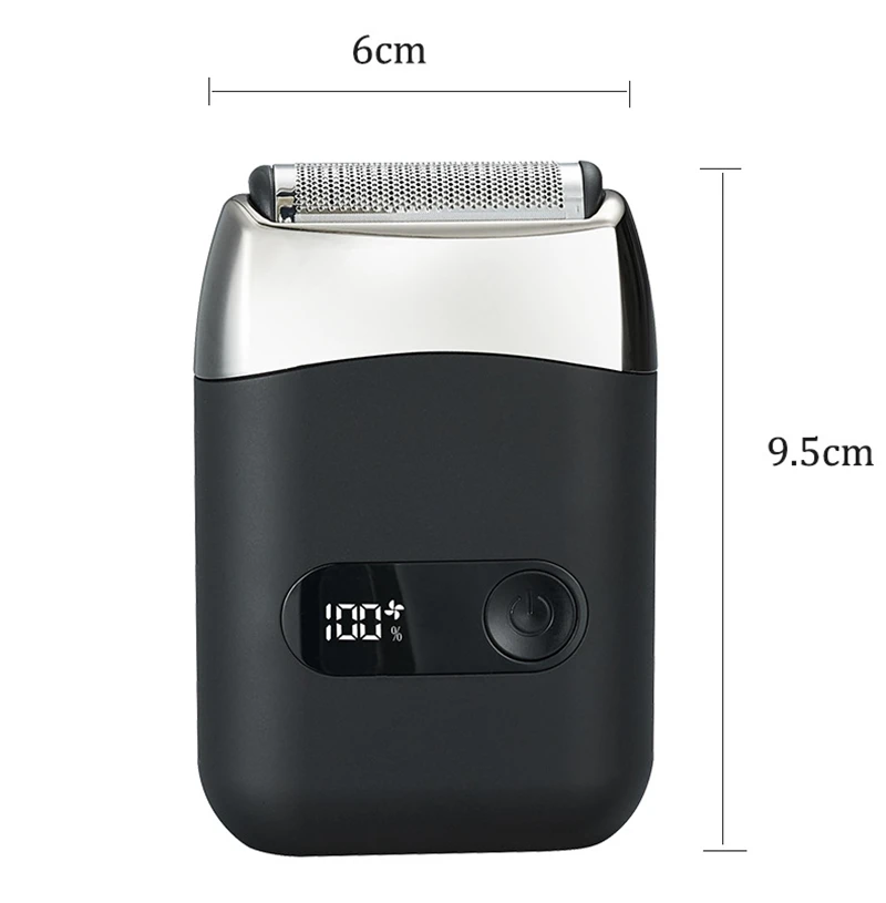 Electric Metal Shaver LED Display Adjustable Speed USB Electric Shaver Hair Shavers