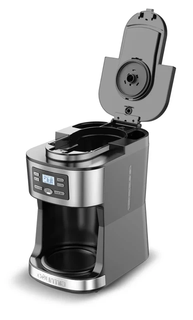 12-Cup Grind & Brew Coffee Maker with Integrated Grinder Black