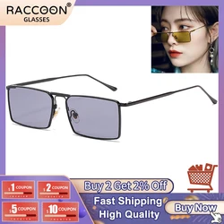 Full Metal Square Small Frame Sunglasses Men Polarized Uv400 Driving Fashion Sun Glasses For Women 2022 Gold Black Ide Gorgeous