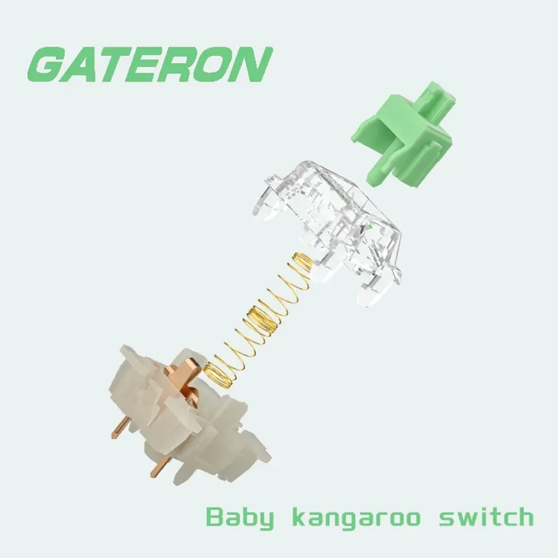 Interruptor de Teclado Mecânico Gateron Interruptor Canguru 2.0 Baby Tactile 5pin 59g Rgb Interruptores Mecânicos Trocáveis a Quente para Teclado - Imagem 6