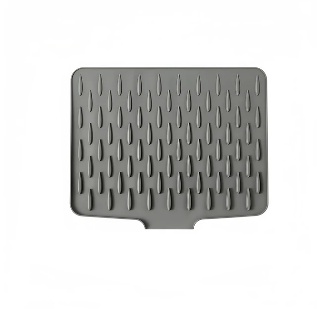Silicone Drain Mat for Sink, Kitchen Fruit and Vegetable Dish Draining Drying Mat, Household Countertop Heat Insulation Mat 5