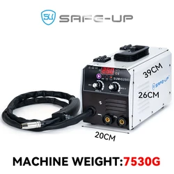 SAFE-UP No Gas Mig Welding Machine 220V MIG/TIG/MMA THREE IN ONE Welders With 1 Kg 0.8mm Flux Core and Tig Welding Torch MP-17V