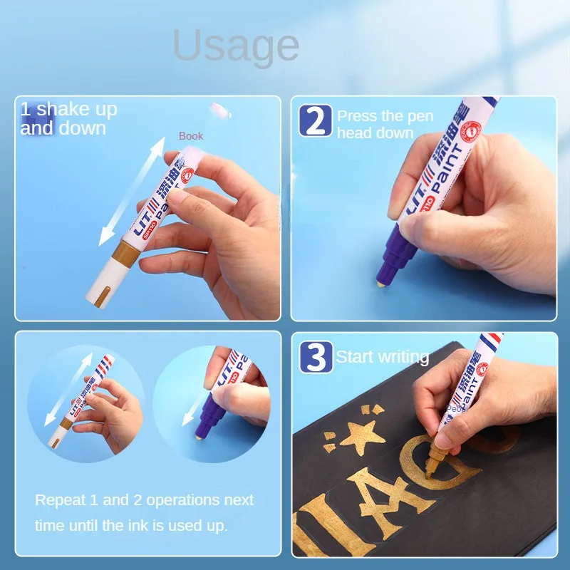 Рисунок 4 - яркие водонепроницаемые белые маркеры для шин