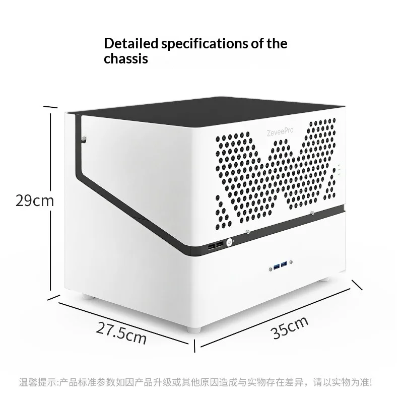 다용도 6베이 MATX NAS 케이스, ITX/ATX PSU 풀 높이 PCIe 핫스왑 지원, DIY용 컴팩트 홈 서버 섀시