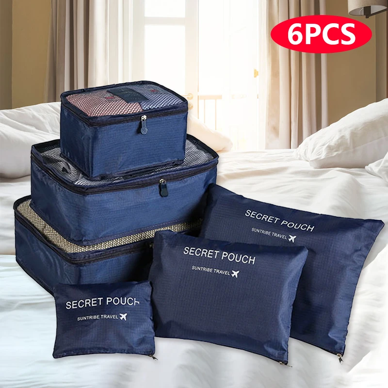 Blue Pillow Storage & Travel Bag