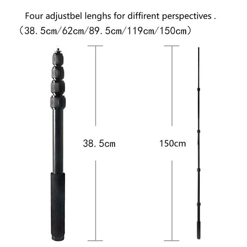 Tripod Extension Selfie stick with 1/4 or 3/8 screws Handheld stabilizer adapter Adjustable tripod monopod SLR camera extension tripod extension rod