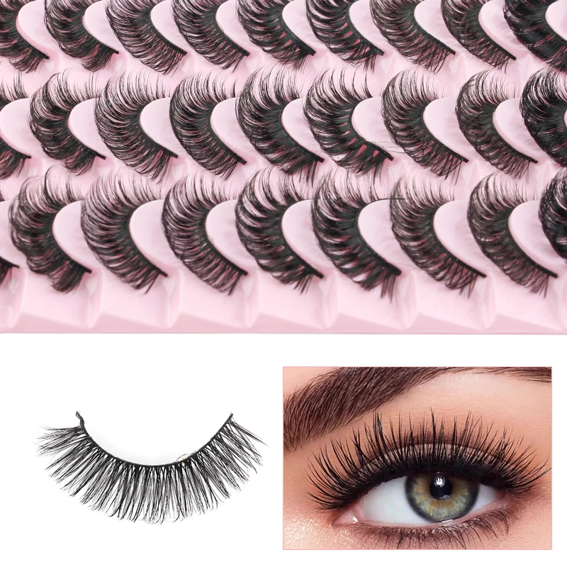 Russian Curly Mink Eyelashes Natural Soft Dramatic