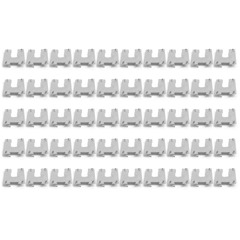 50Pcs Solar Panel Cable Clamp Photovoltaic Grounding Gasket Washer Conductive Washer Sheet Spacer for Roof Ground Shed in box 870 700pcs washer nylon flat washers flat assortment kit metric sealing spacer gasket ringm2 m2 5 m3 m4 m5 m6 m8 m10 m12