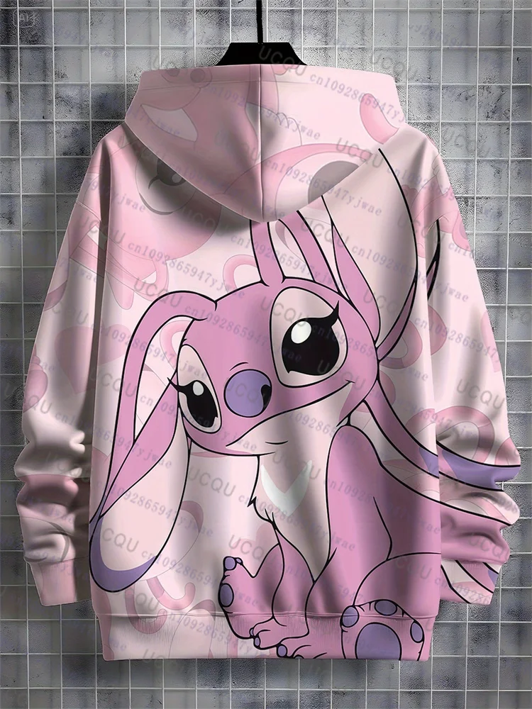 Disney Stitch & Angels Hoodie Pullover Sweatshirt 2
