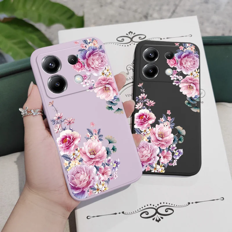 Elegant Satin Brocade Phone Case with Silicone Cover