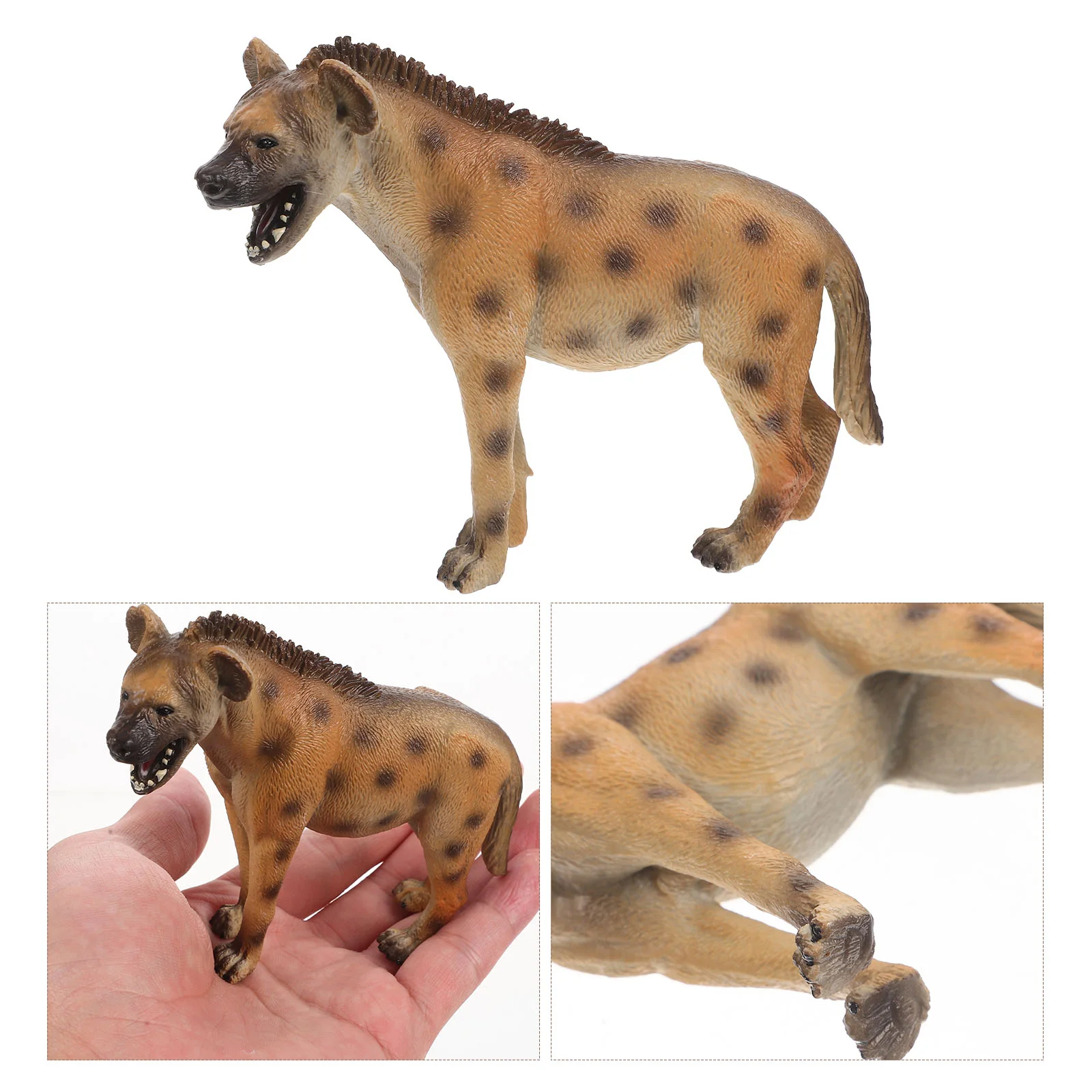 

Simulated Hyena Model Plastic Hyena Statue Small Hyena Model Hyena Toy Kids Hyena Toy