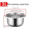 High Quality 3L 304 stainless steel rice cooker inner container Non stick Cooking Pot Replacement Accessories Rice Cooker liner 1