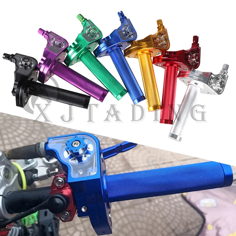UniversalMotorcycle22mmCNCAluminumThrottleTwistGripsHandlebars
