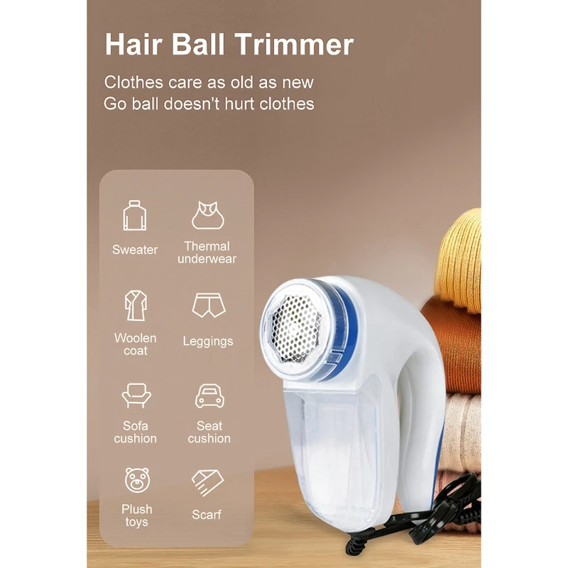 Clothes Fuzz Pills Lint Pellet Trimmer Carpets Clothing Ball Trimmer For Clothing EU Plug