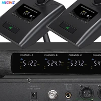MiCWL – système de Microphone numérique sans fil UHF, 8 canaux, 8 tables de conférence, casque portatif, micros Lavalier, fréquence 500MHz-590MHz 4