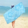 1pc floral minimalist printed beach towel, quick drying absorbent swimming towel, suitable for sports, camping, yoga 4