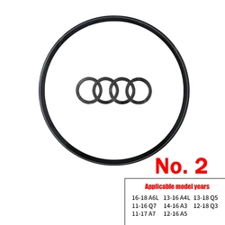 Premium Car Steering Wheel Emblem Replacement - Auto Refit Accessories (No. 2 Bright Black)