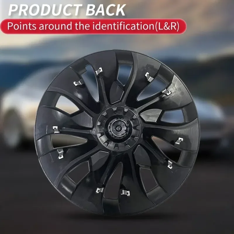 Hub Car Wheel Cover 4pcs Performance Replacement For Tesla Model 3 18 Inch