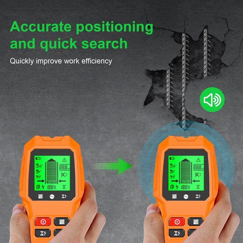 M05K Stud Finders & Scanners For Wall Wood Wire Metal Studs Detection, Electronic Stud Detector, Large HD LCD Display
