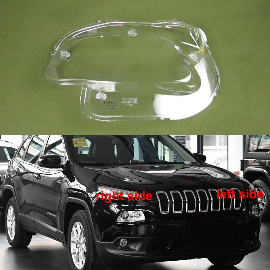 

For Jeep Cherokee 2016 2017 2018 Headlight Cover Headlamp Housing Lampshade Lamp Shell Plexiglass Auto Replacement Parts