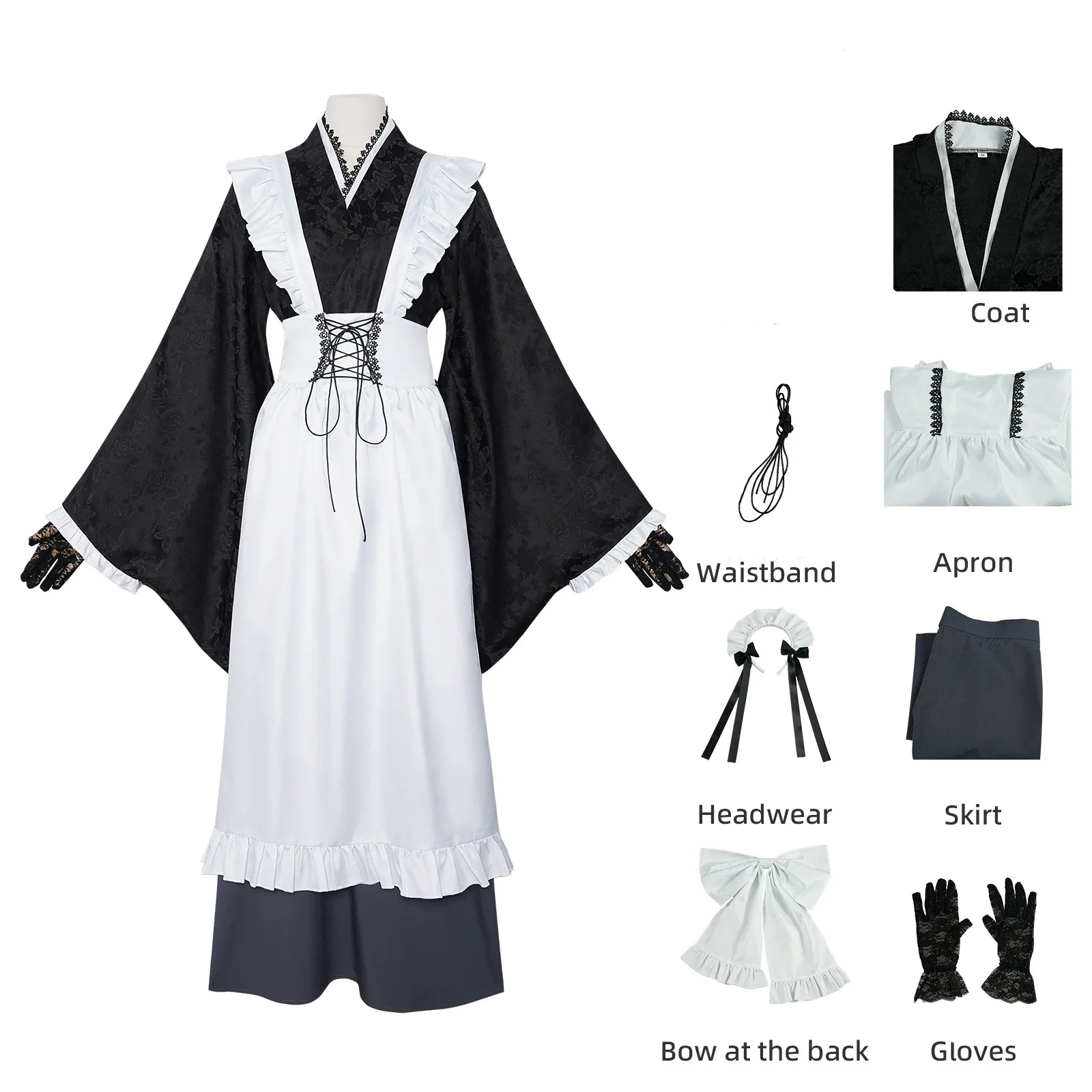 Maid Dress Kimono Cosplay Costume