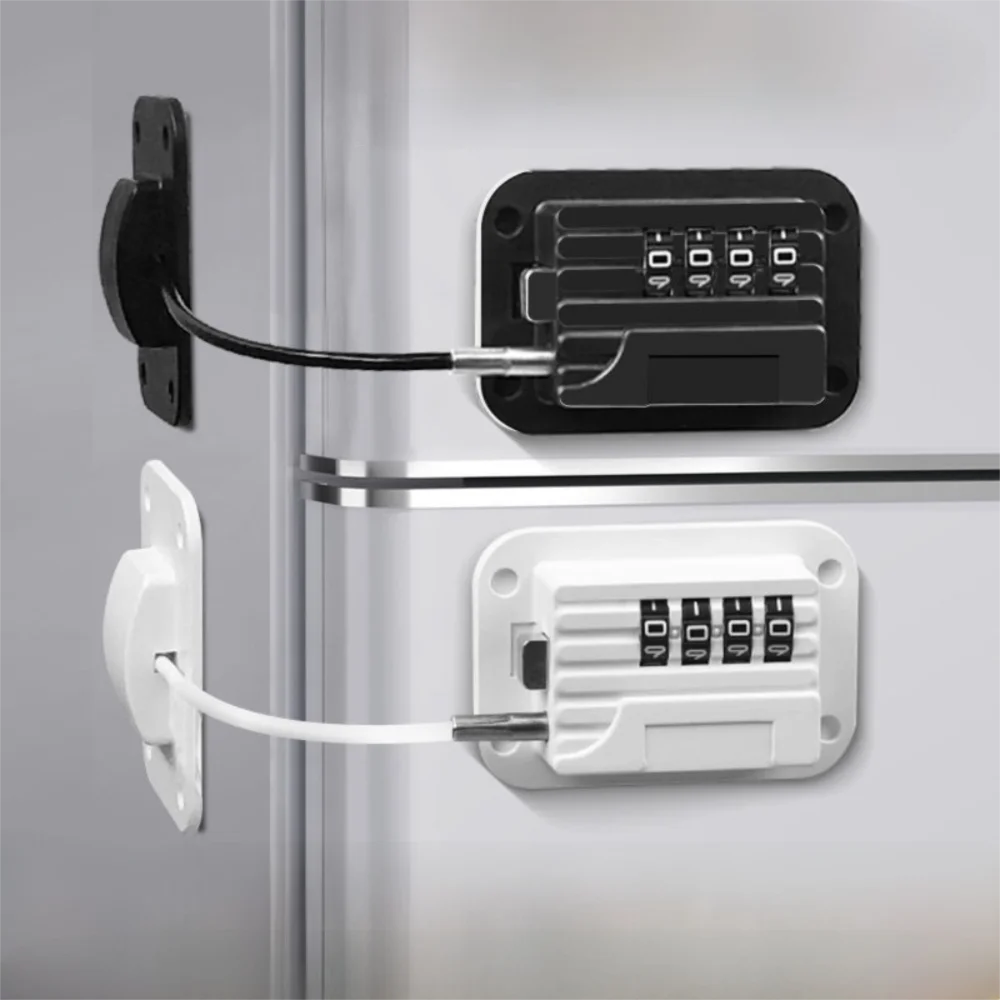 Adjustable ABS Metal Safety Lock for Refrigerator Doors and Cabinets