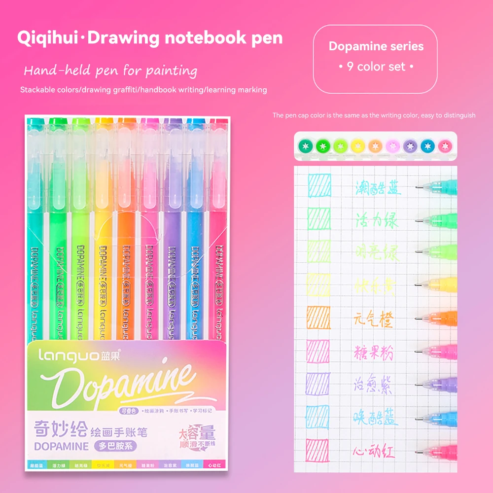 Morandi Color Gel Pen Set - Stylish Stationery