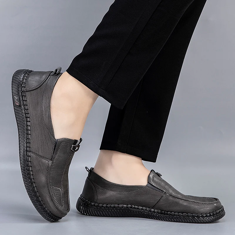 Business-Leather-Men-Shoes-Summer-Men-Casual-Leather-Soft-Shoes-Black ...