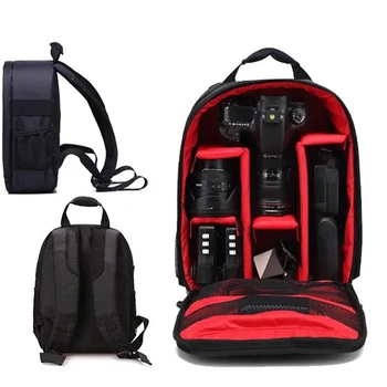 Zaino per fotocamera multifunzionale Borsa per video DSLR digitale Custodia per fotocamera esterna impermeabile per fotocamera per Nikon Sony di grande capacità
