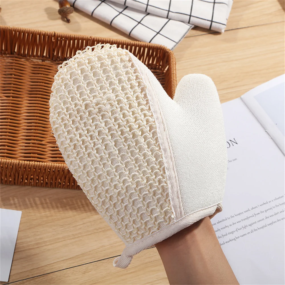 Exfoliator Dull Polish Elastic Mouth Design Body Scrub Shower Gloves Bath Glove Body Massage Bathroom Products Shower Scrub Tool