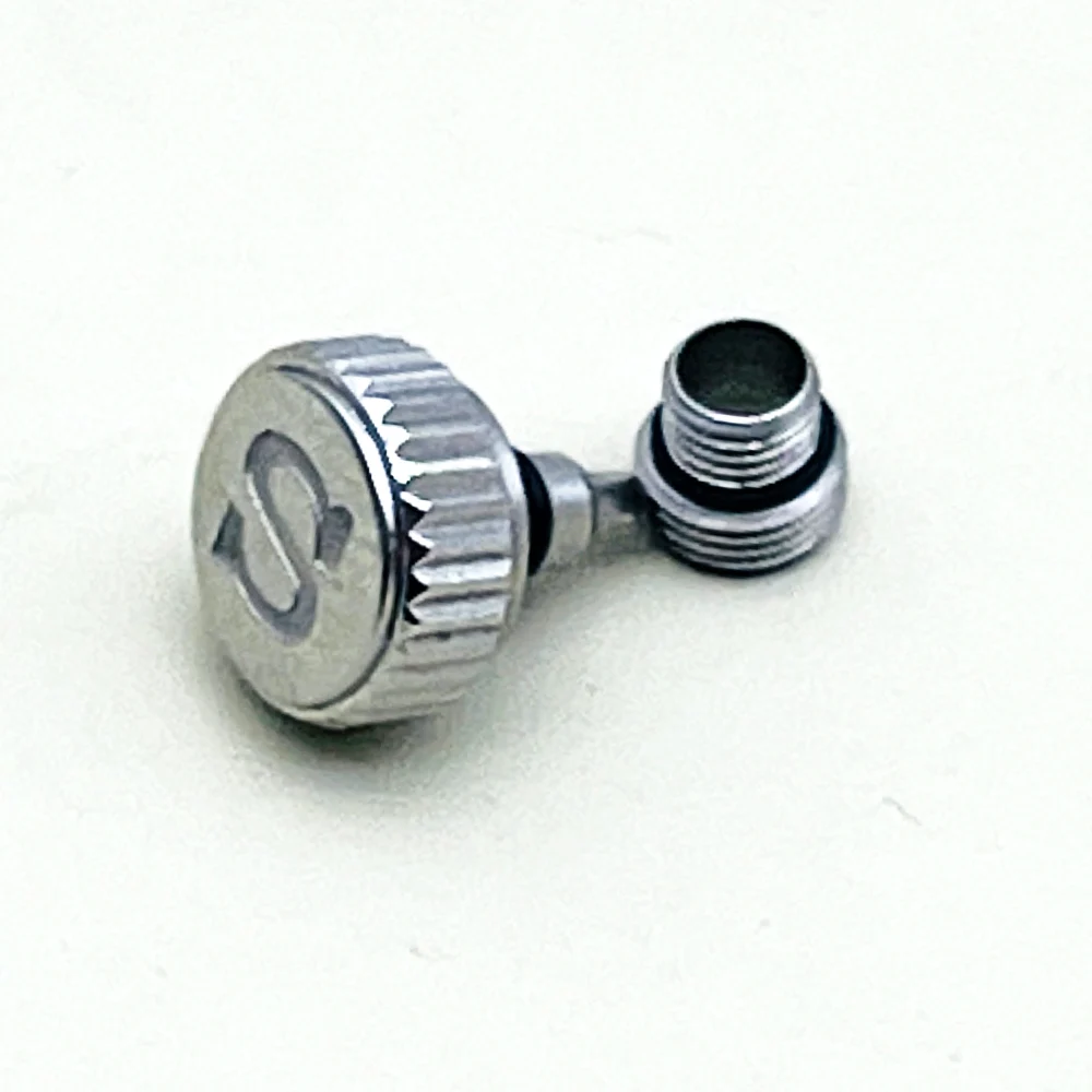 Enhanced Engraved 'S' Watch Crown with Tube Stem
