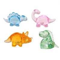 10PCS Acrylic Gems Small Dinosaur Figures Bulk Pirate Treasure Archaeological Excavation Toys Party Favors For Kids Goodie Bags 2