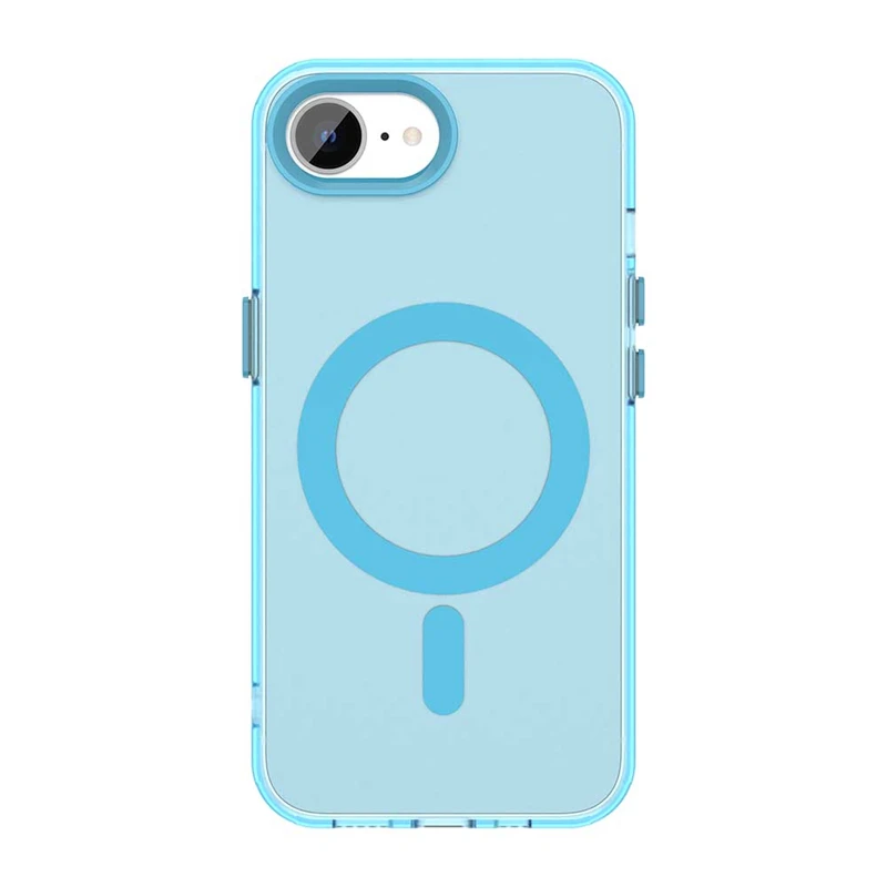 Luxury Shockproof Matte Transparent Phone Case with MagSafe-Compatible Wireless Charging
