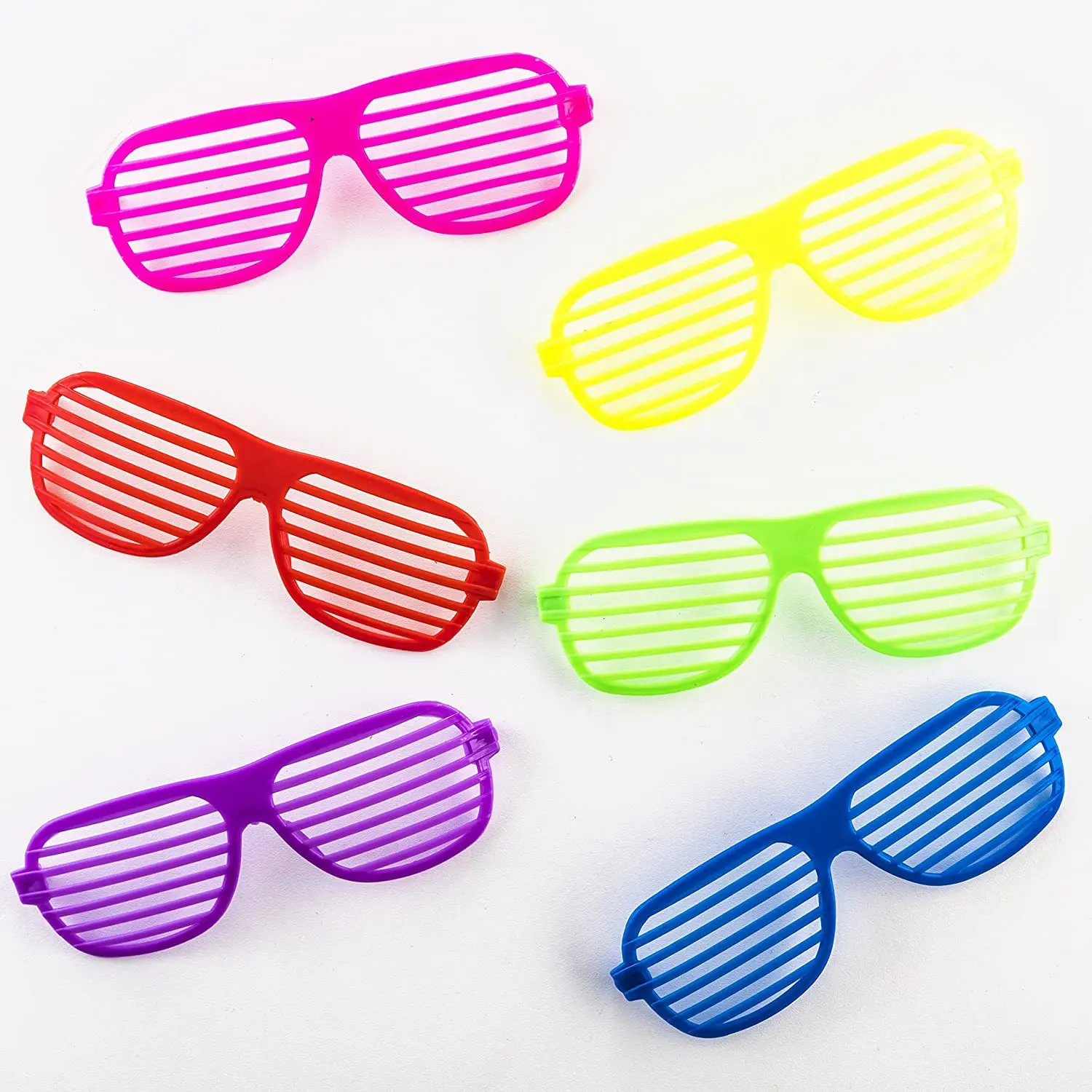 

6Pcs Decorative Glasses Shutter Glasses Toys For Kids Party Favors Sunglasses For Birthday Giveaways Toddlers Toys Random Color