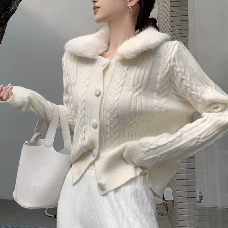 Basic Korean Style Round Collar Sweater main image 0