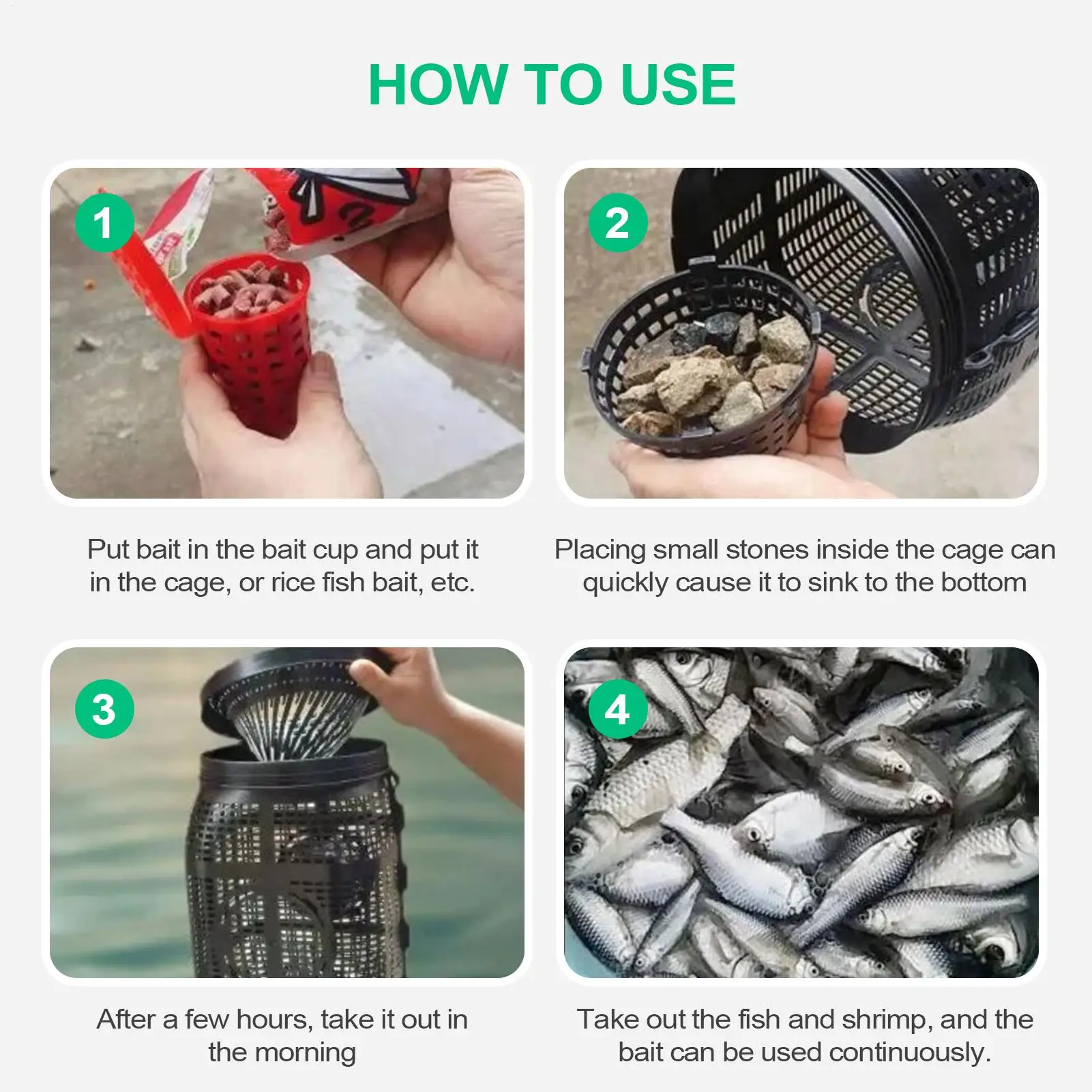 Portable Crab & Crayfish Trap Cage 3