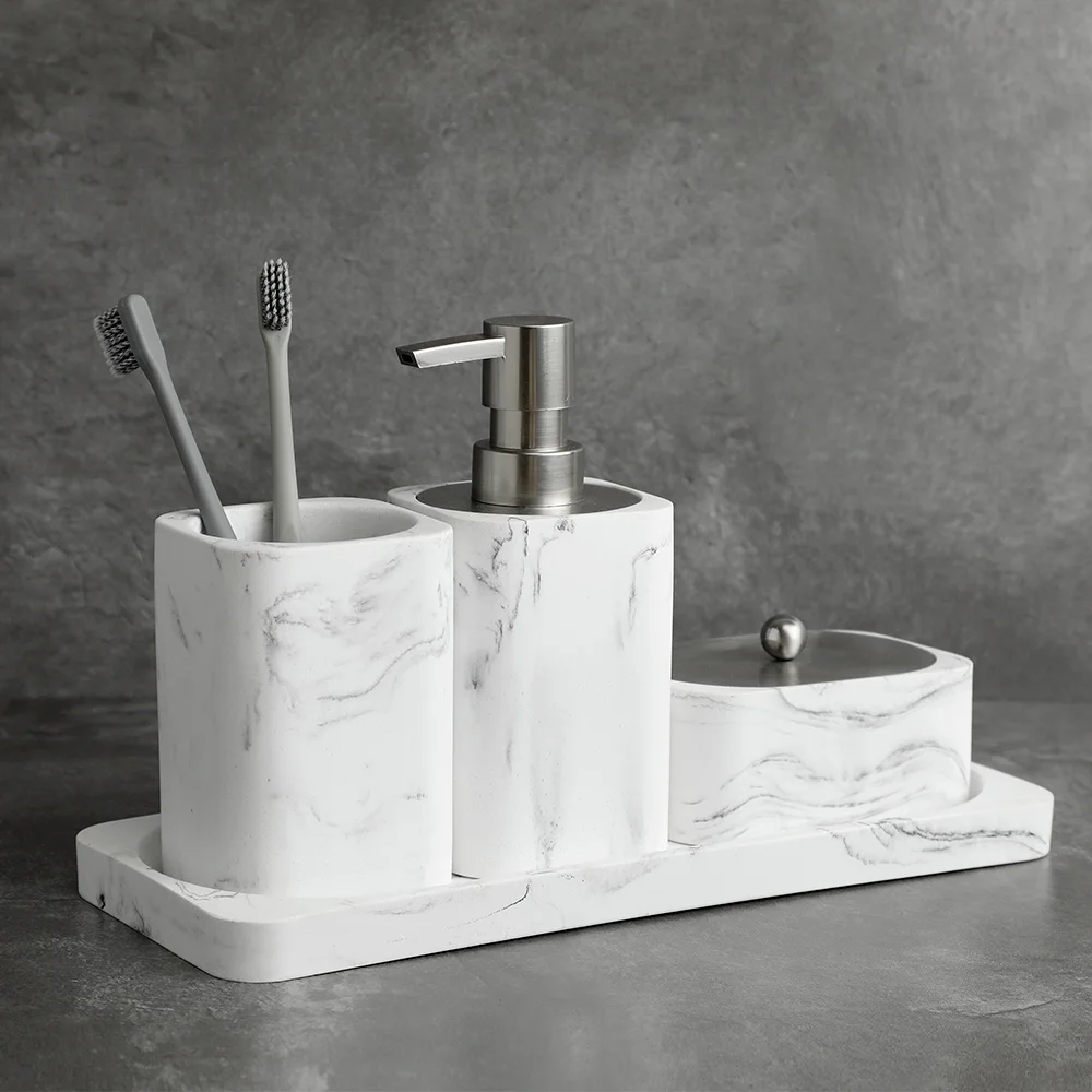 https://ae01.alicdn.com/kf/Se01e37a89aea40e4aefe6863eb210043O/Bathroom-Accessory-Marble-Look-Includes-Lotion-Dispenser-Soap-Pump-Tumbler-Saop-dish-Cotton-swab-box-and.jpg