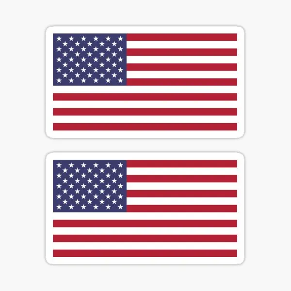 

Usa Flag 2 5PCS Stickers for Decorations Cartoon Room Cute Home Laptop Water Bottles Background Funny Anime Car Window Wall