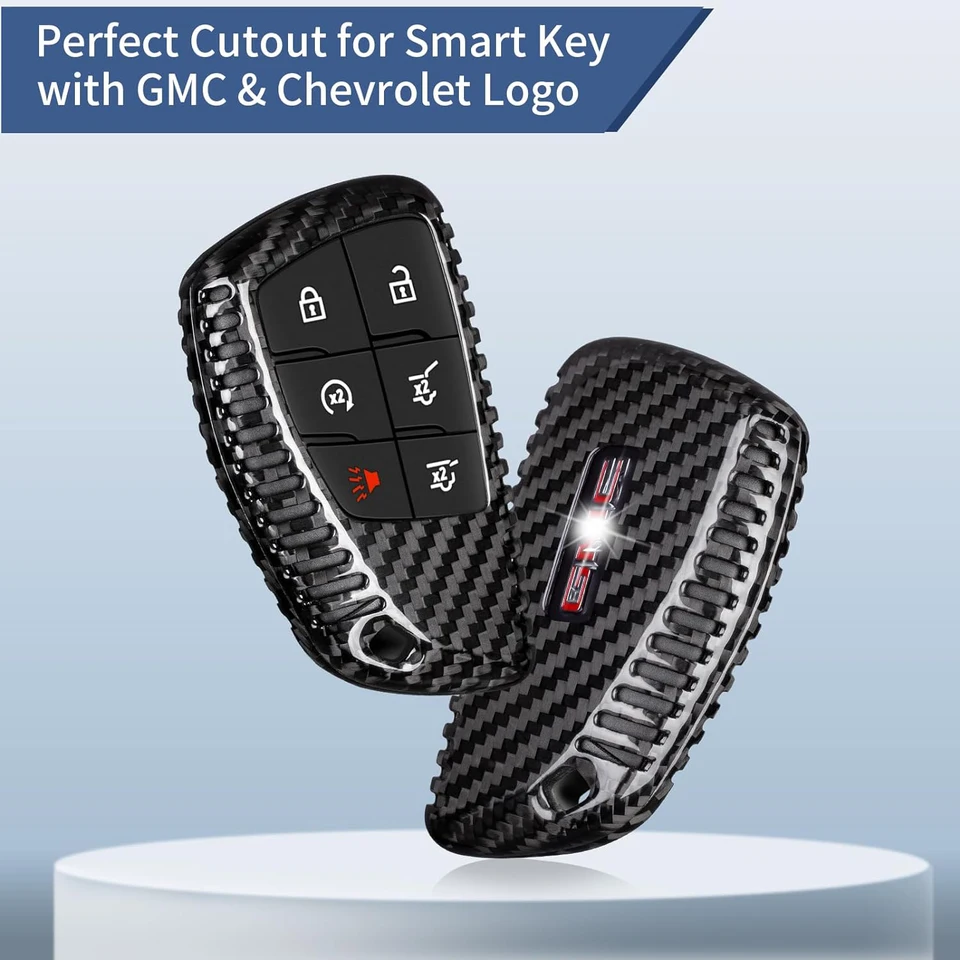 GFDesign Silicone Key Fob Cover – 2 Pack, 4 Button, For Chevy/GMC Trucks & SUVs