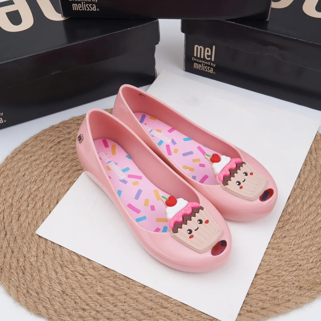 

High Quality Melissas Children's Fish Mouth Shoes Big Girls Inside Heightening Cake Cartoon Cute Sandals Cookies Beach Shoes
