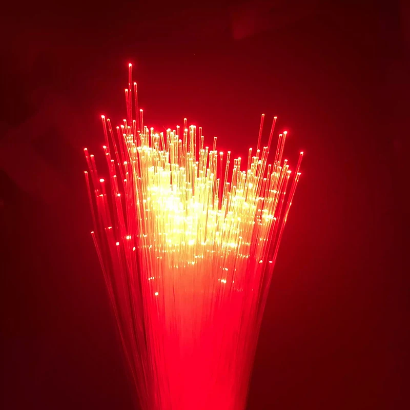 Neue verkäufe 50 ~ 550PCS 0,75mm 2-4 Meter glow PMMA glasfaser