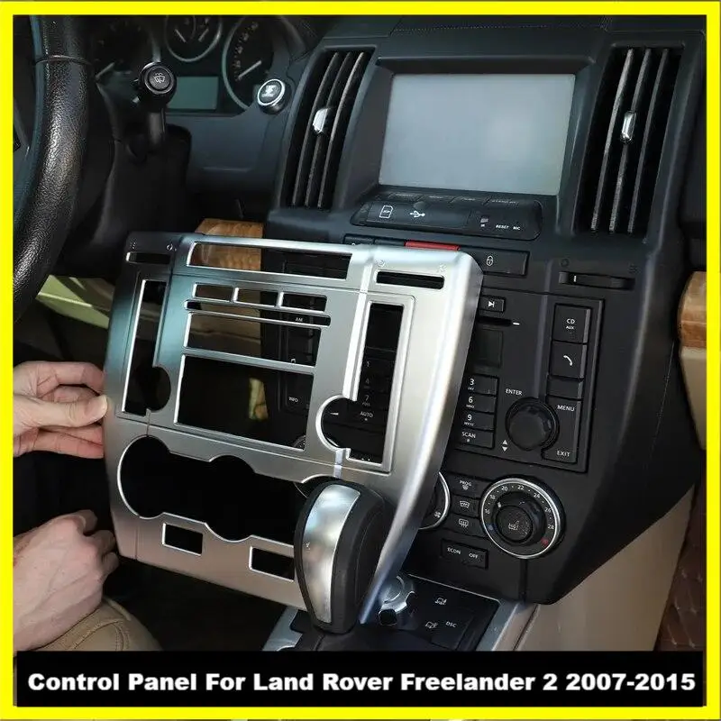 

Central Control Air Conditioner Volume Panel Decorative Frame Cover Kit For Land Rover Freelander 2 2007-2015 Car Accessories